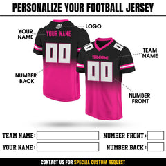Personalized Team Name & Number Football Jersey Custom For Adult Kid, Custom American Football Shirt for Fans Coach